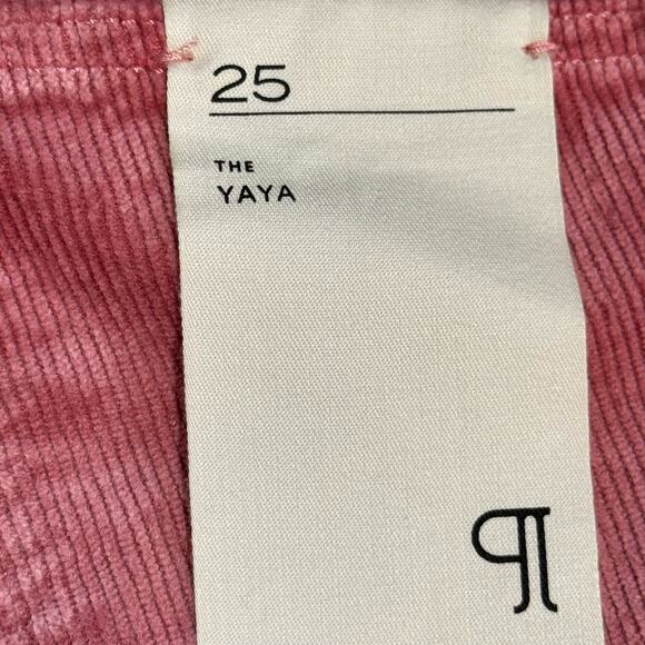 Pilcro NWT Women's The YAYA Mid-Rise Corduroy Crop Flare Jeans Size 25 $148 - Picture 11 of 13